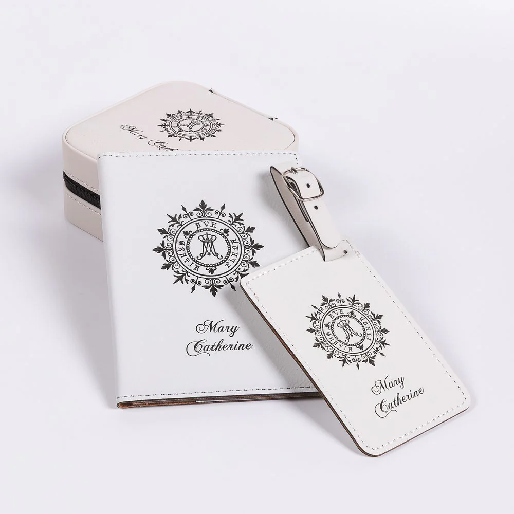 3 Piece Ave Maria Travel Set - Blue or White - Image 4
