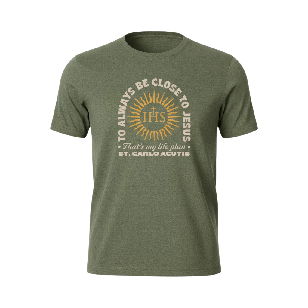Carlo Acutis Life Plan T-shirt - Image 3