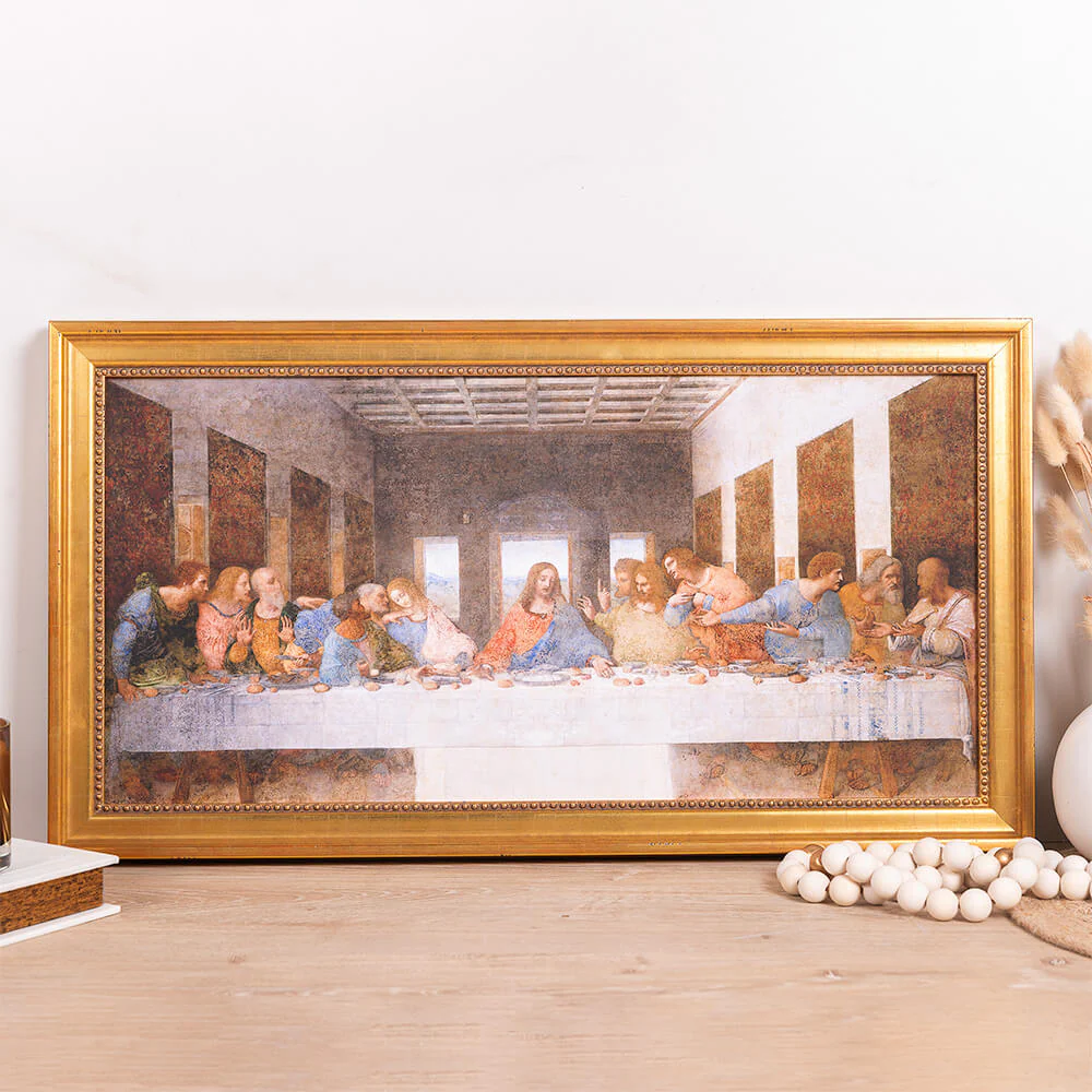 da Vinci's Last Supper Framed Canvas Print - Image 3