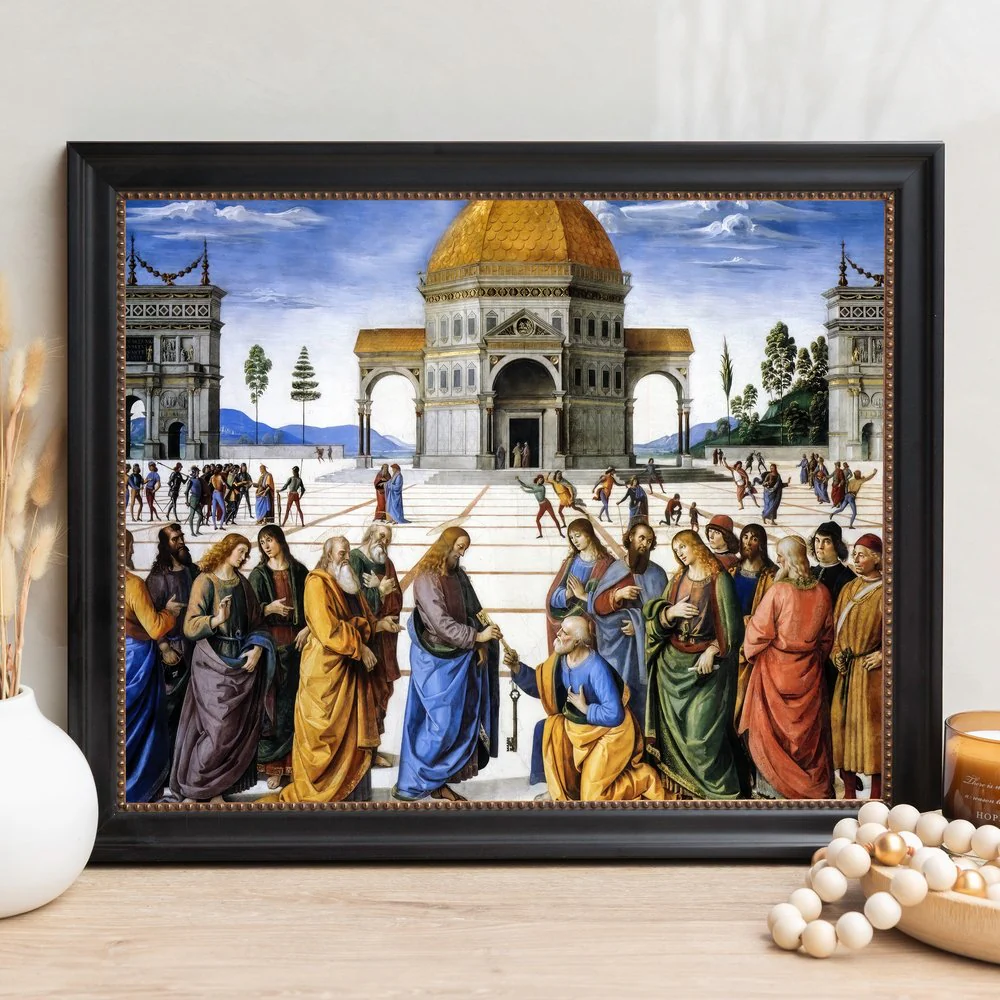 Delivery of the Keys Framed Canvas - Sacred Signature Collection - Image 12