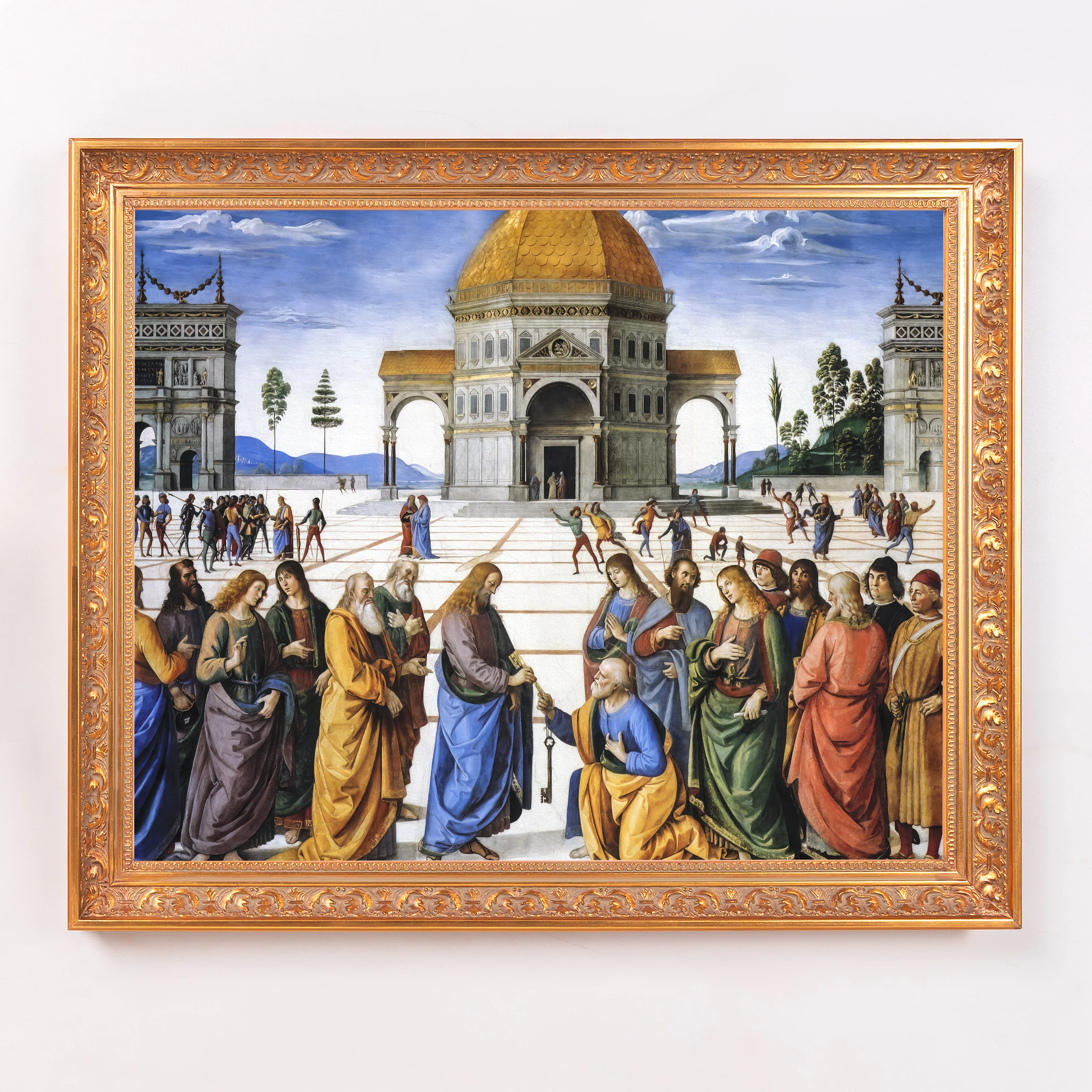 Delivery of the Keys Framed Canvas - Sacred Signature Collection - Image 4