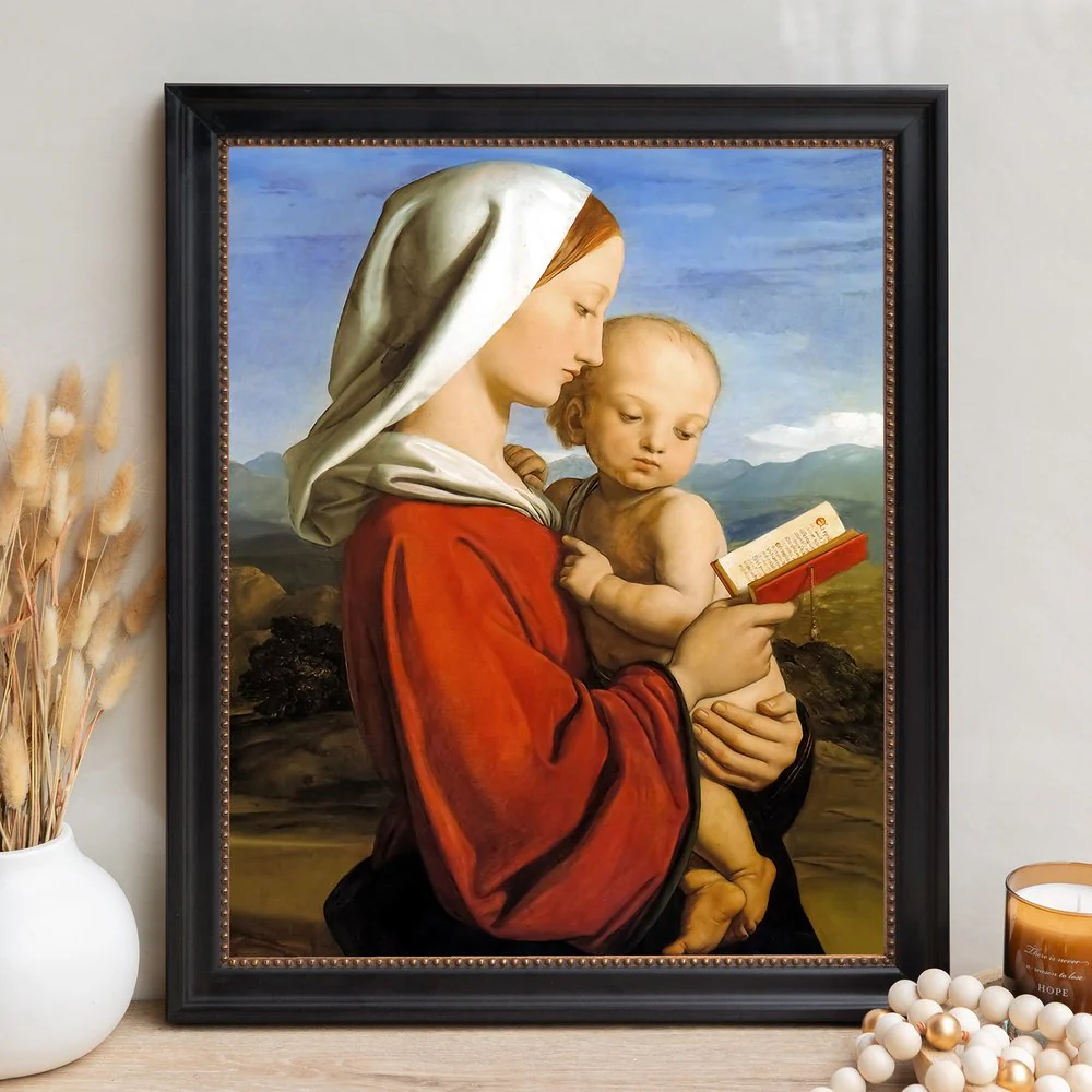Dyce's Virgin & Child Framed Canvas - Sacred Signature Collection - Image 10