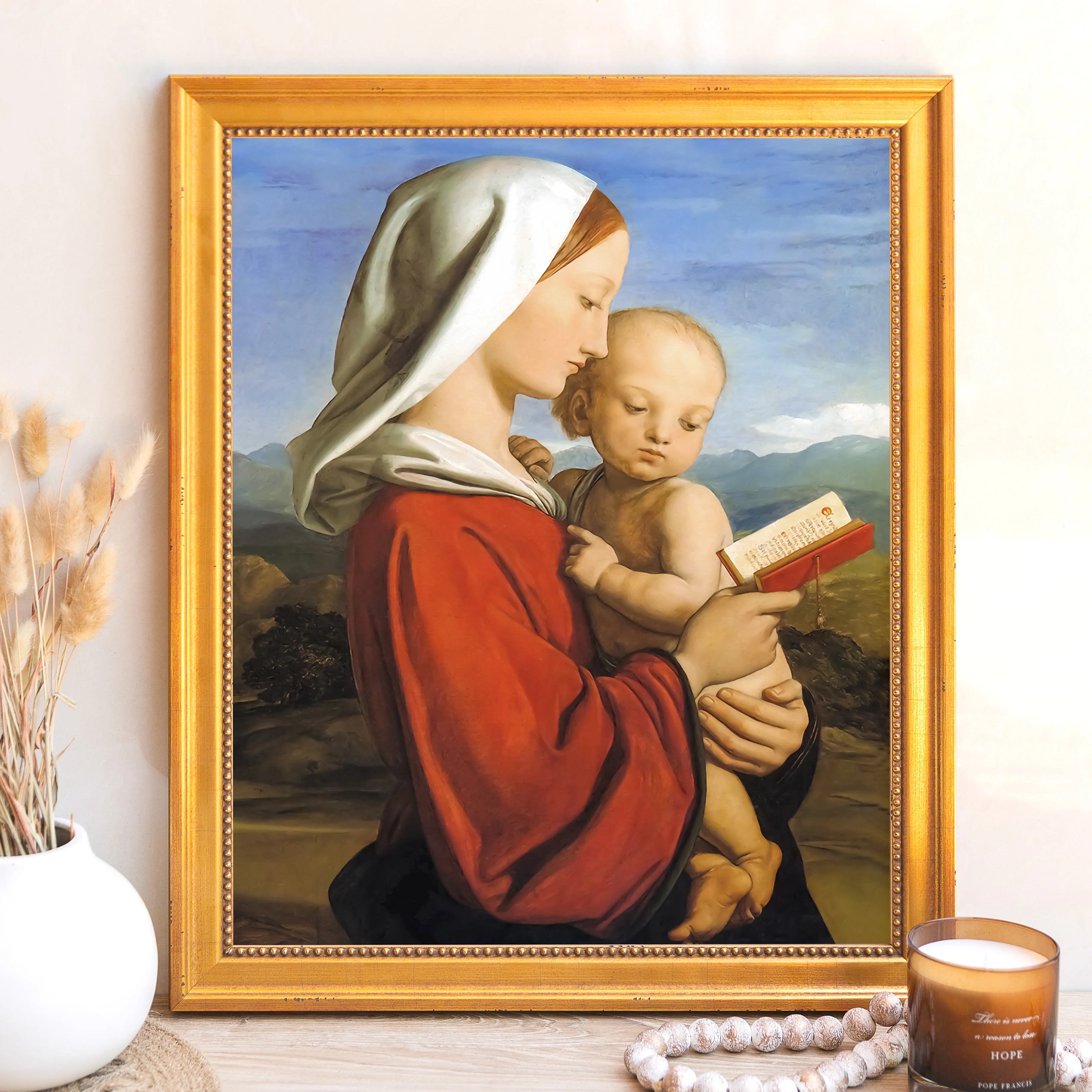 Dyce's Virgin & Child Framed Canvas - Sacred Signature Collection - Image 12
