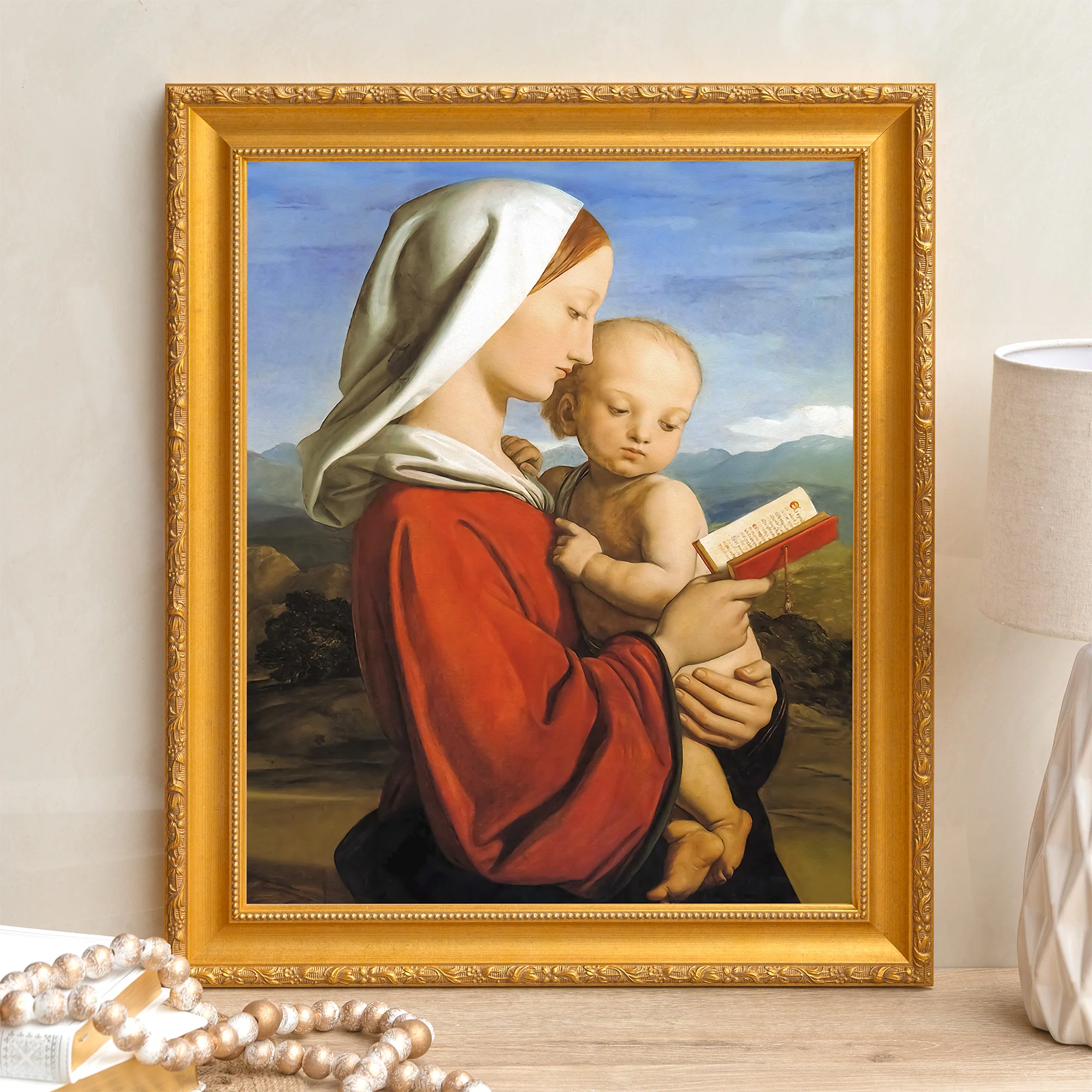 Dyce's Virgin & Child Framed Canvas - Sacred Signature Collection - Image 7