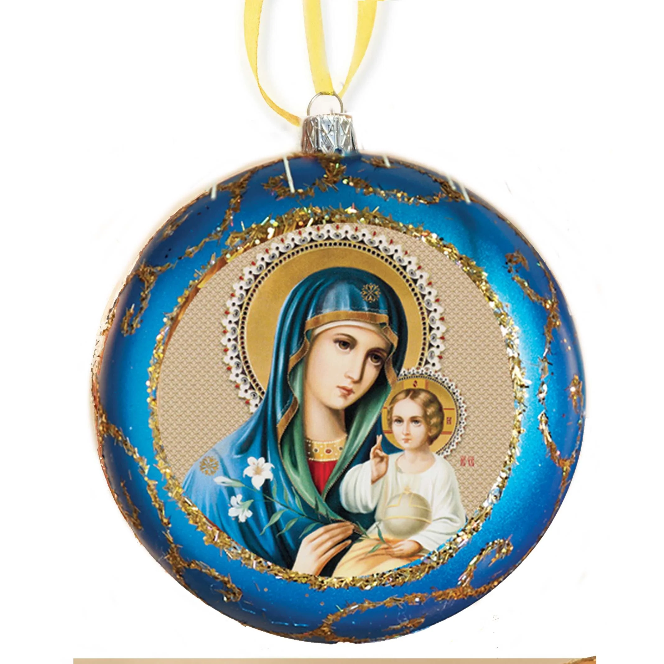 Eternal Bloom Christmas Icon Ornament