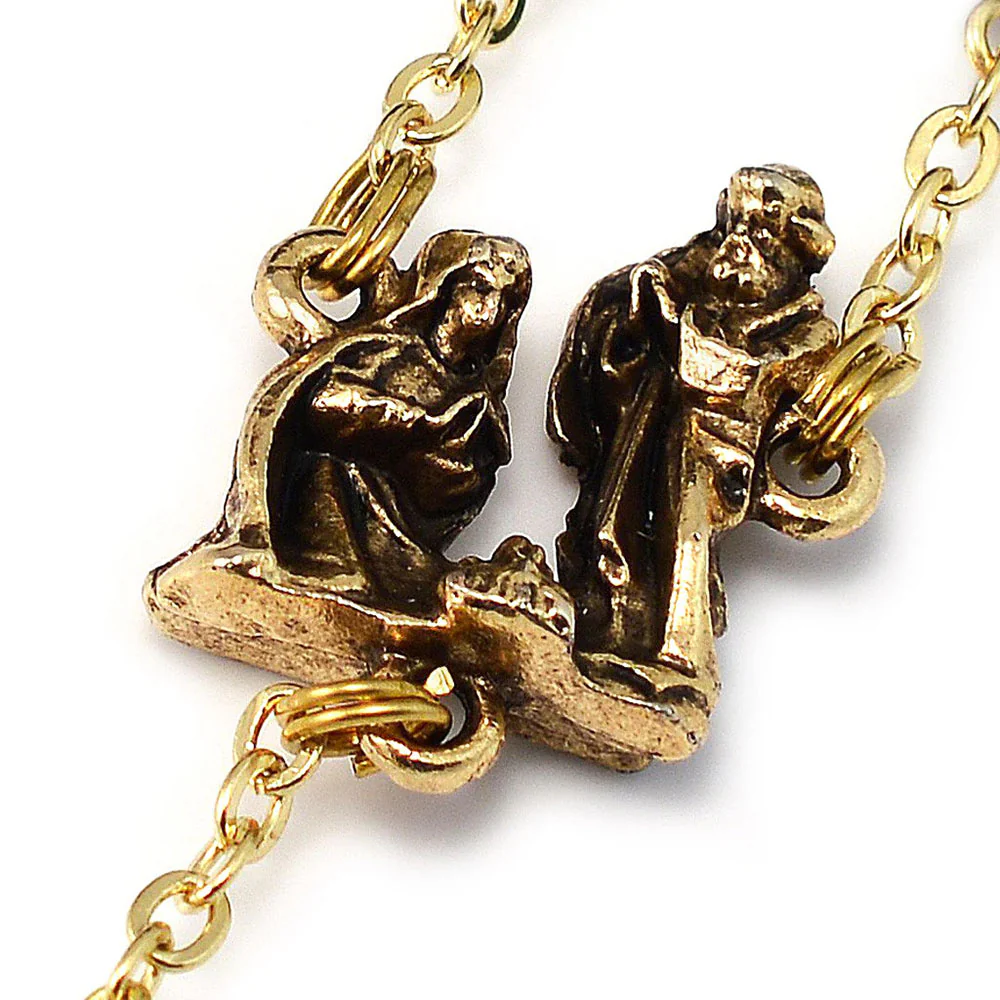 Ghirelli Holy Christmas Nativity Star Gold Rosary - Image 3
