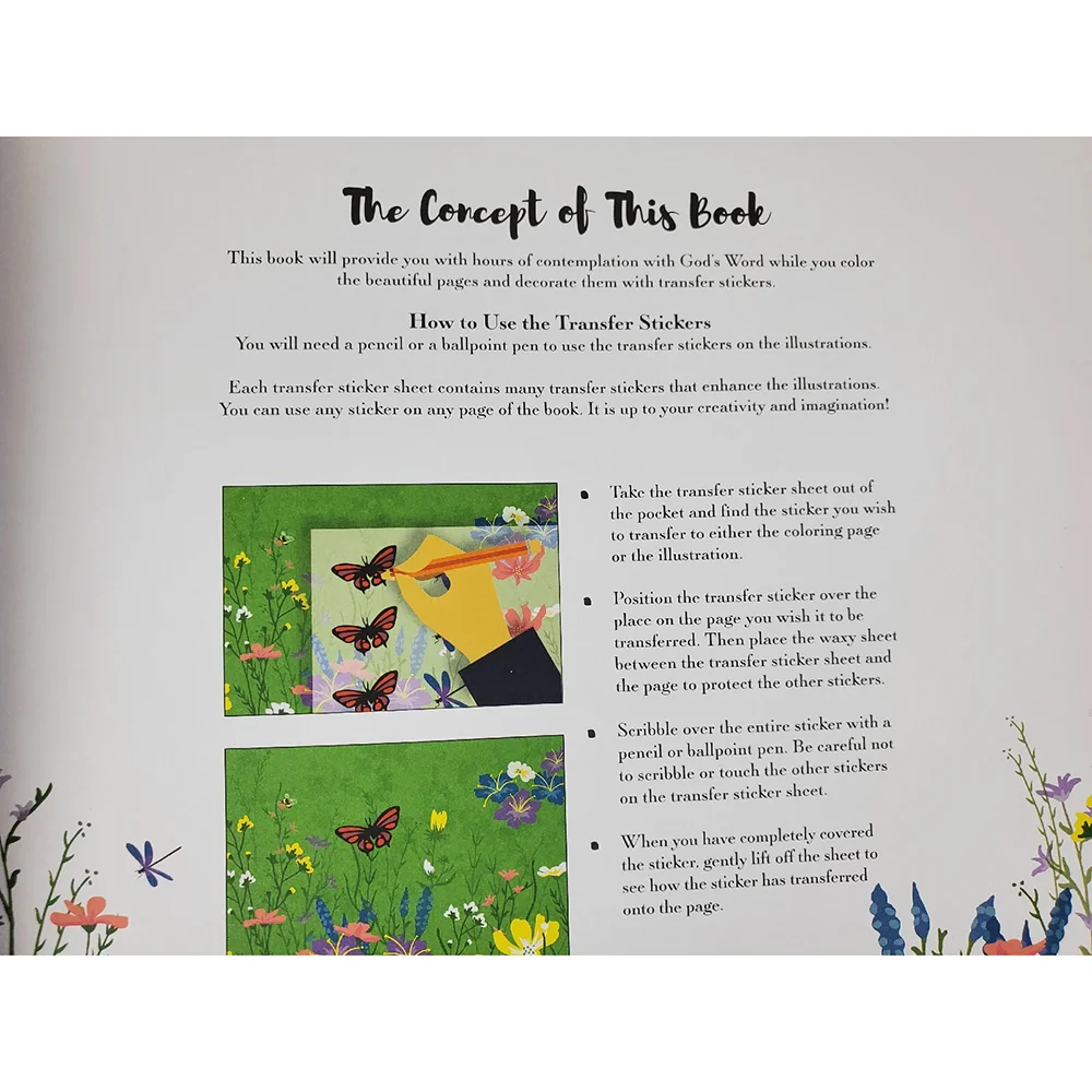 God's Wonderful Word: A Transfer Sticker and Coloring Book - Image 6