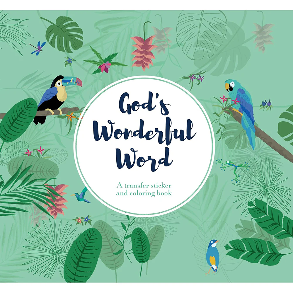 God's Wonderful Word: A Transfer Sticker and Coloring Book - Image 8