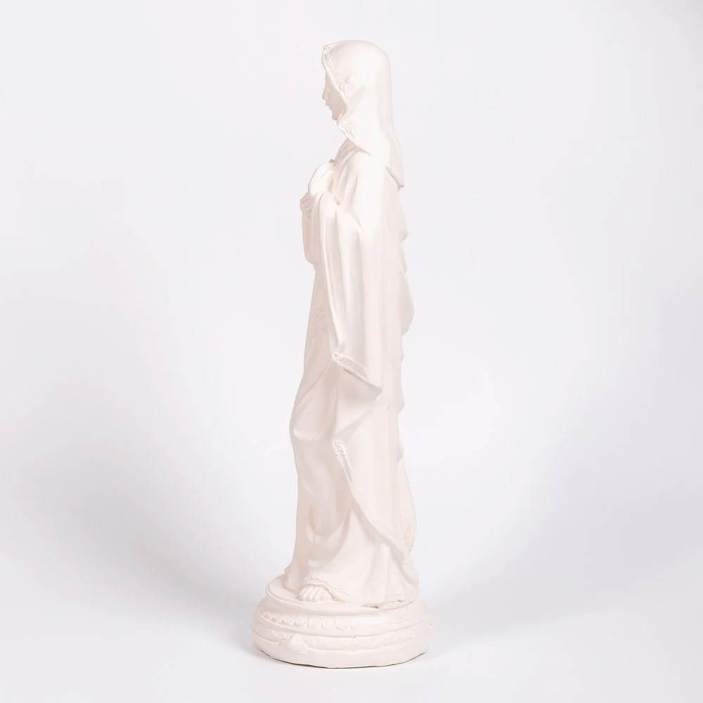 Immaculate Heart Statue - White or Hand Painted - 15" - Image 3