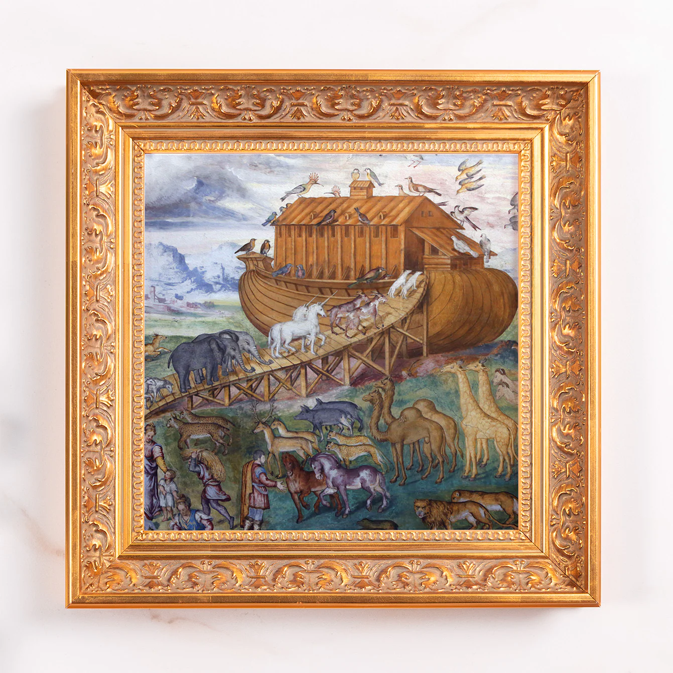 Luini's Noah's Ark Framed Canvas - Sacred Mini Collection - Image 2