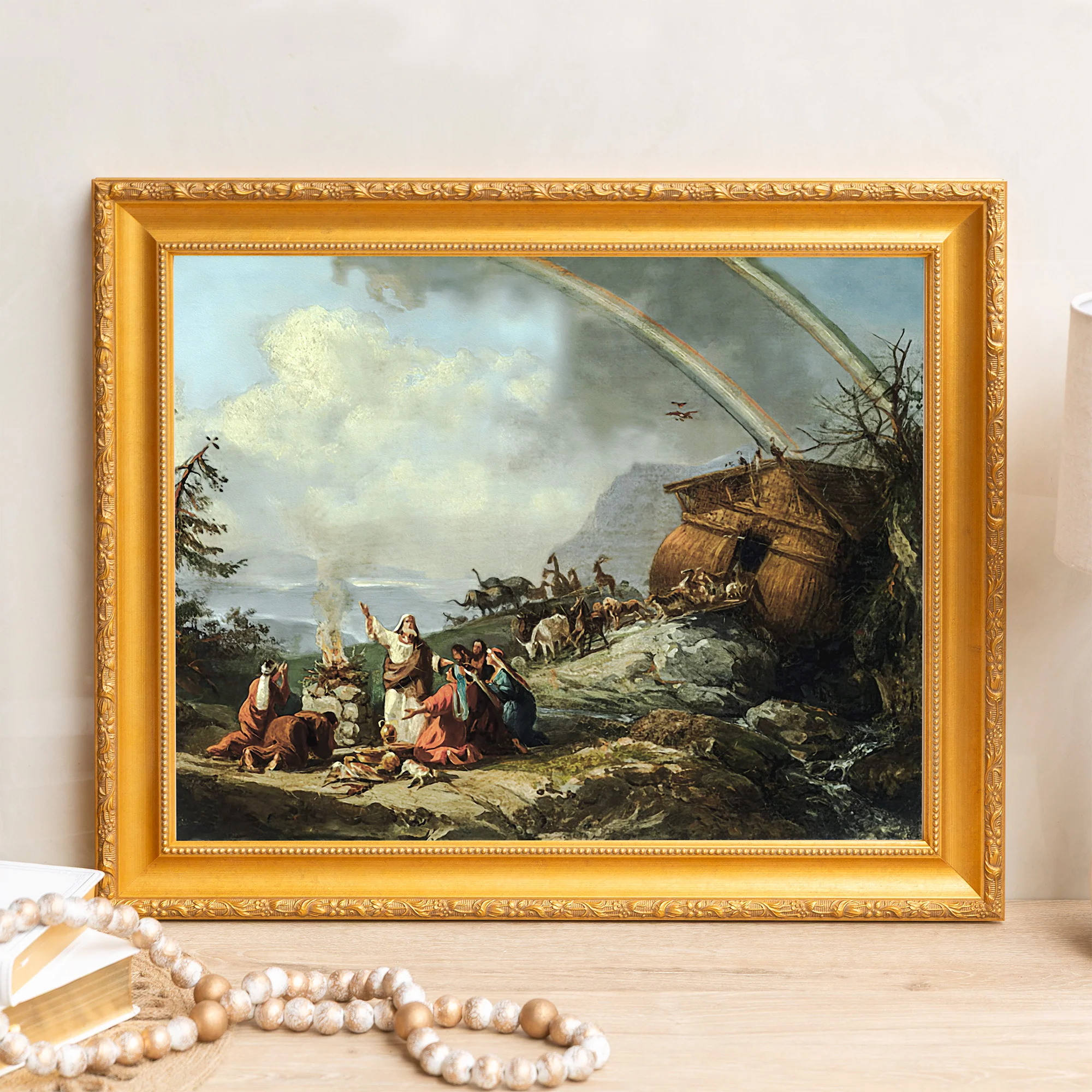 Noah's Prayer of Thanks Framed Canvas - Sacred Signature Collection - Image 6