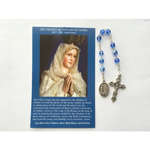 Our Lady of Fatima Chaplet with Prayer Card