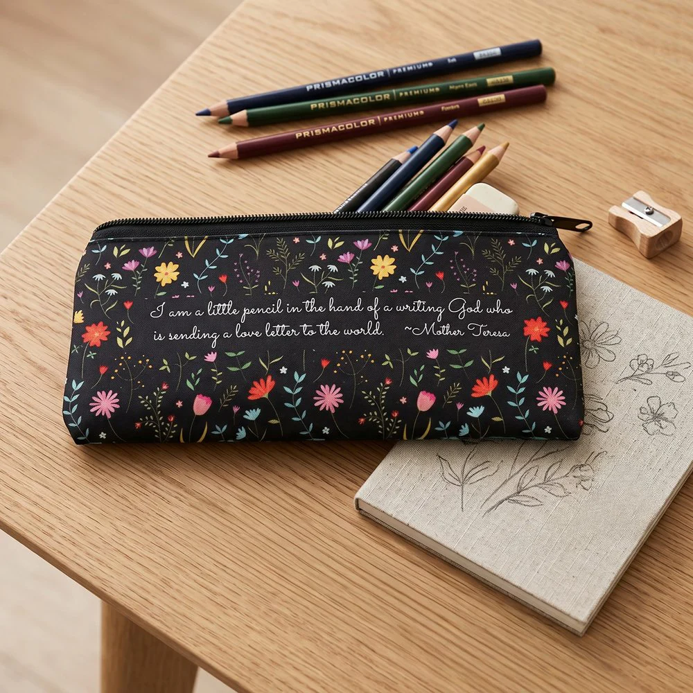 Personalized I Am a Little Pencil St. Mother Teresa Pencil Pouch - Image 2
