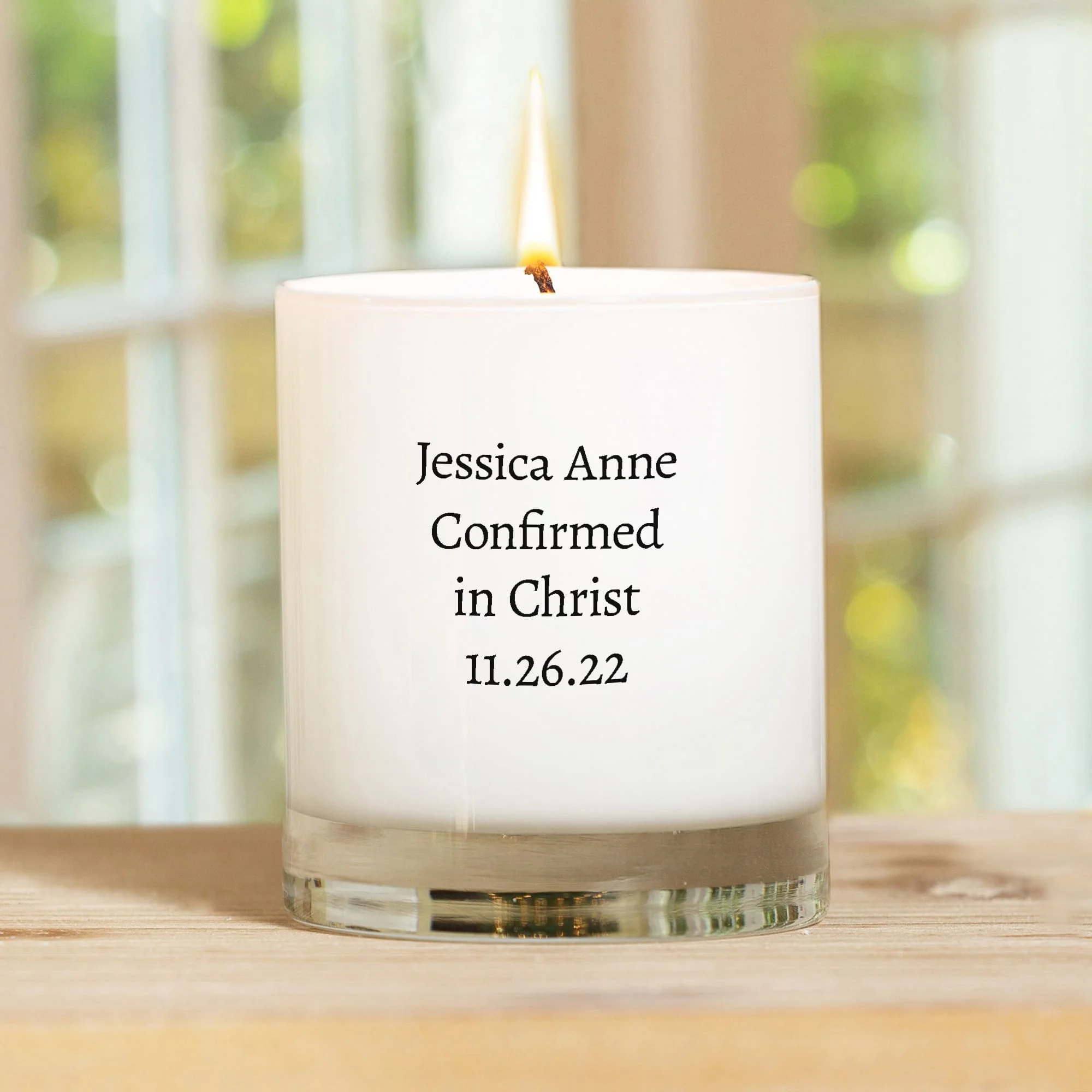 Personalized Mother Teresa Confirmation Candle - Image 2