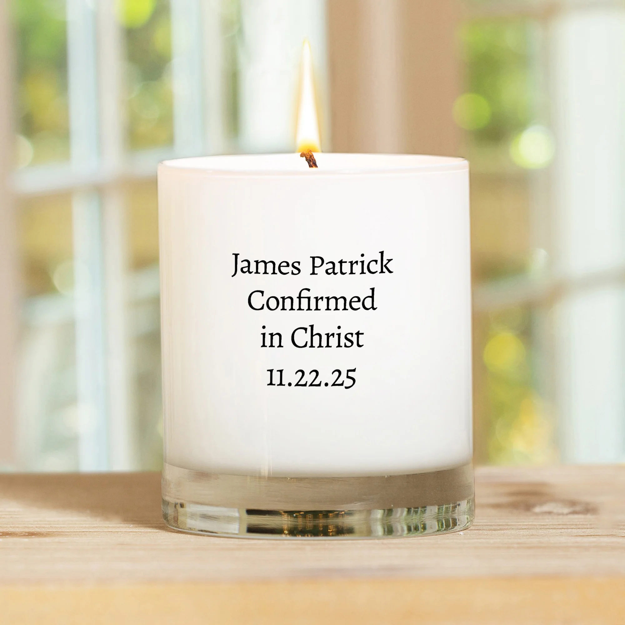 Personalized St. Michael Confirmation Candle - Image 3