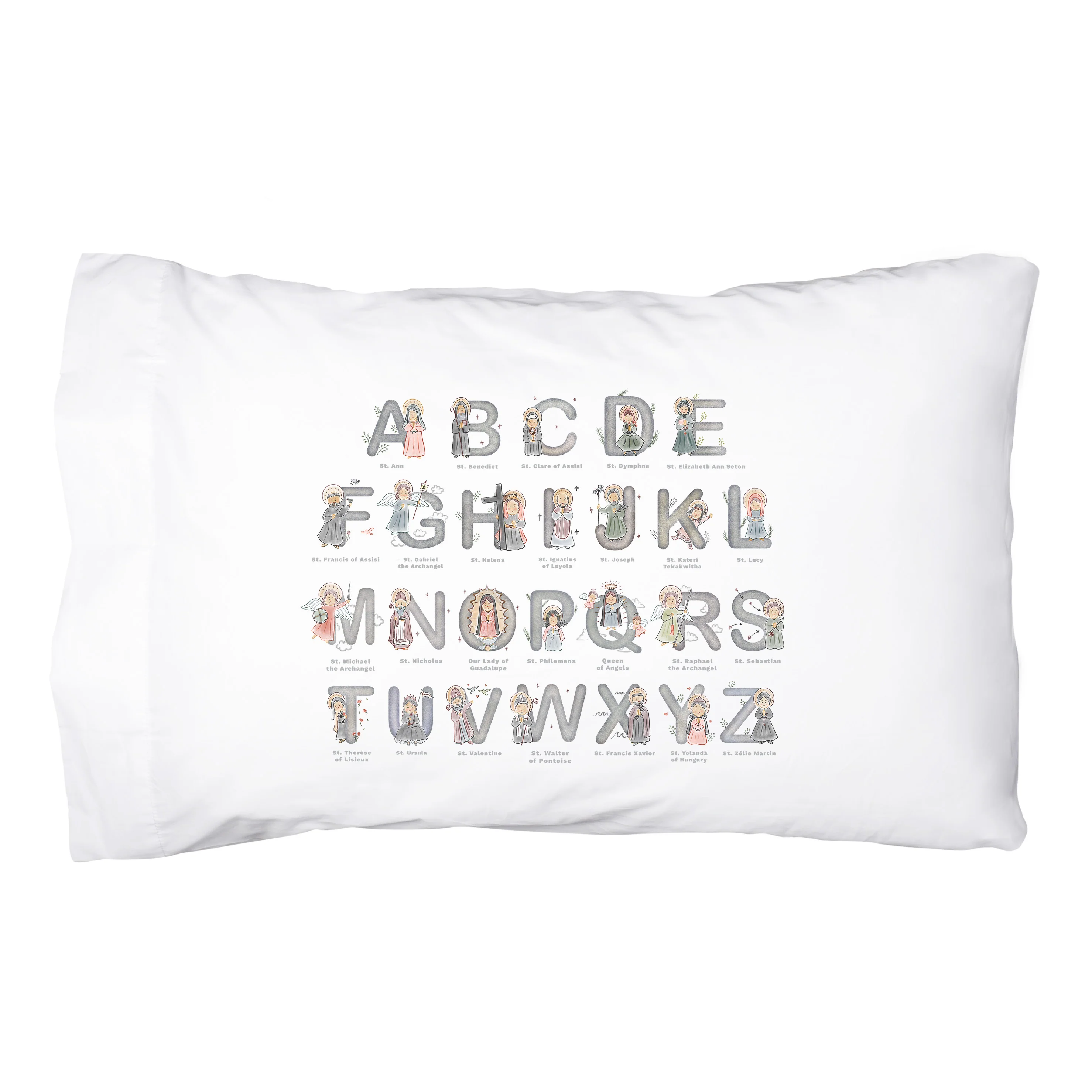 Saints Alphabet Pillowcase - Image 2