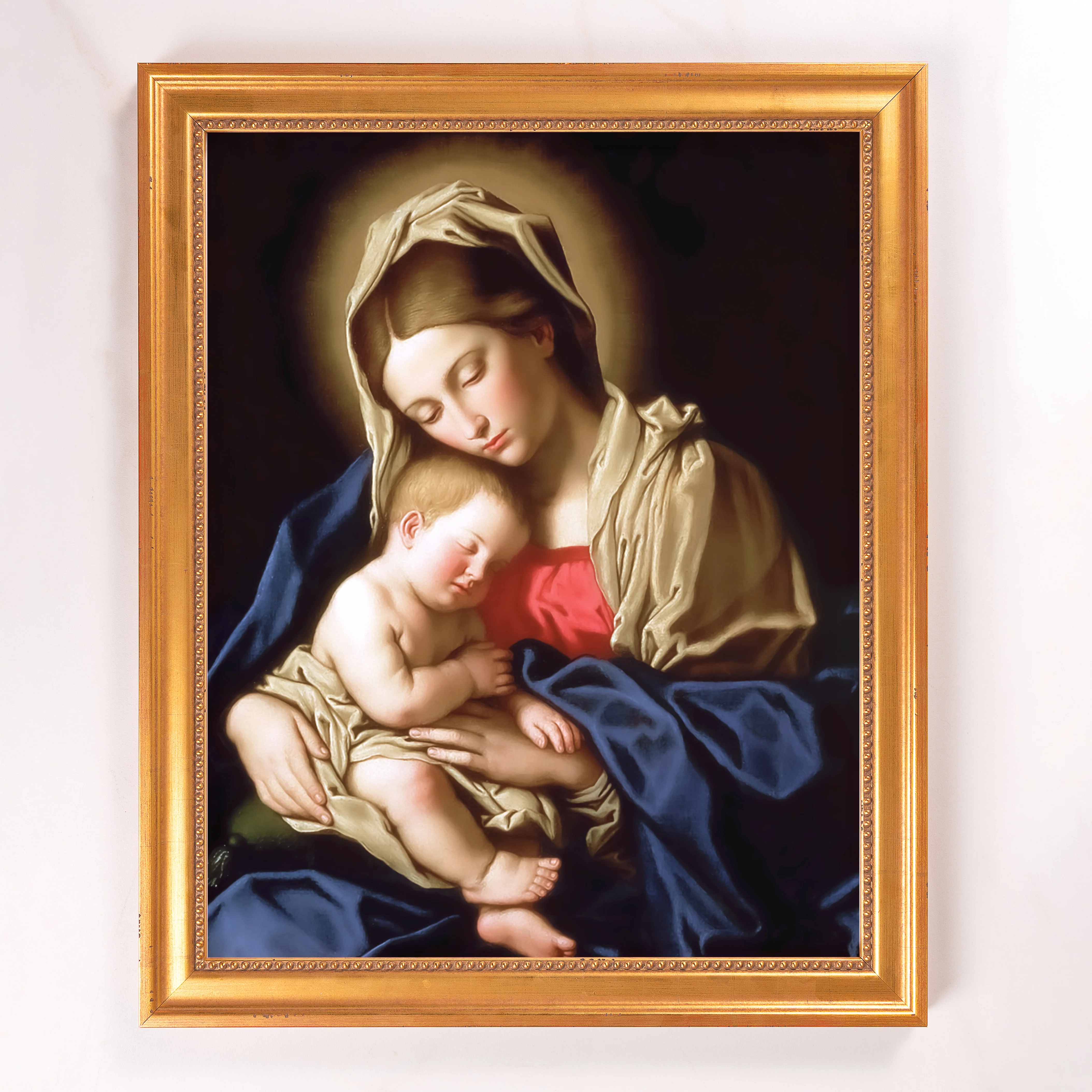 Sassoferrato Madonna & Child Framed Canvas - Sacred Signature Collection - Image 12