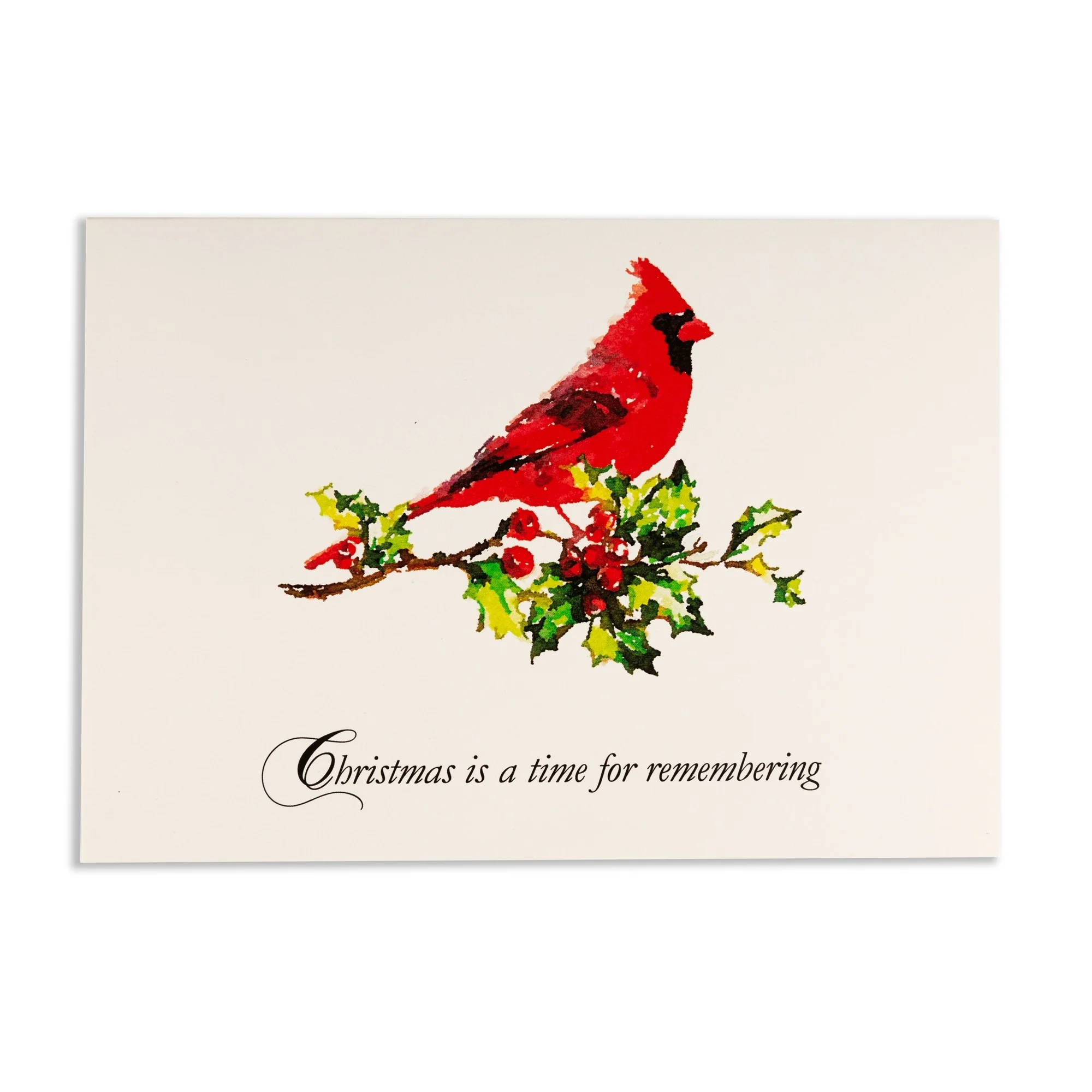 Single Cardinal Memorial Christmas Card - Image 5