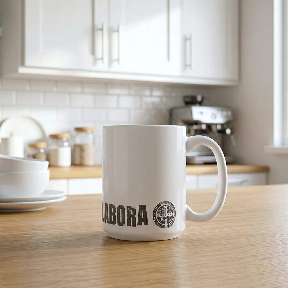 St. Benedict Ora Et Labora Mug - Image 4