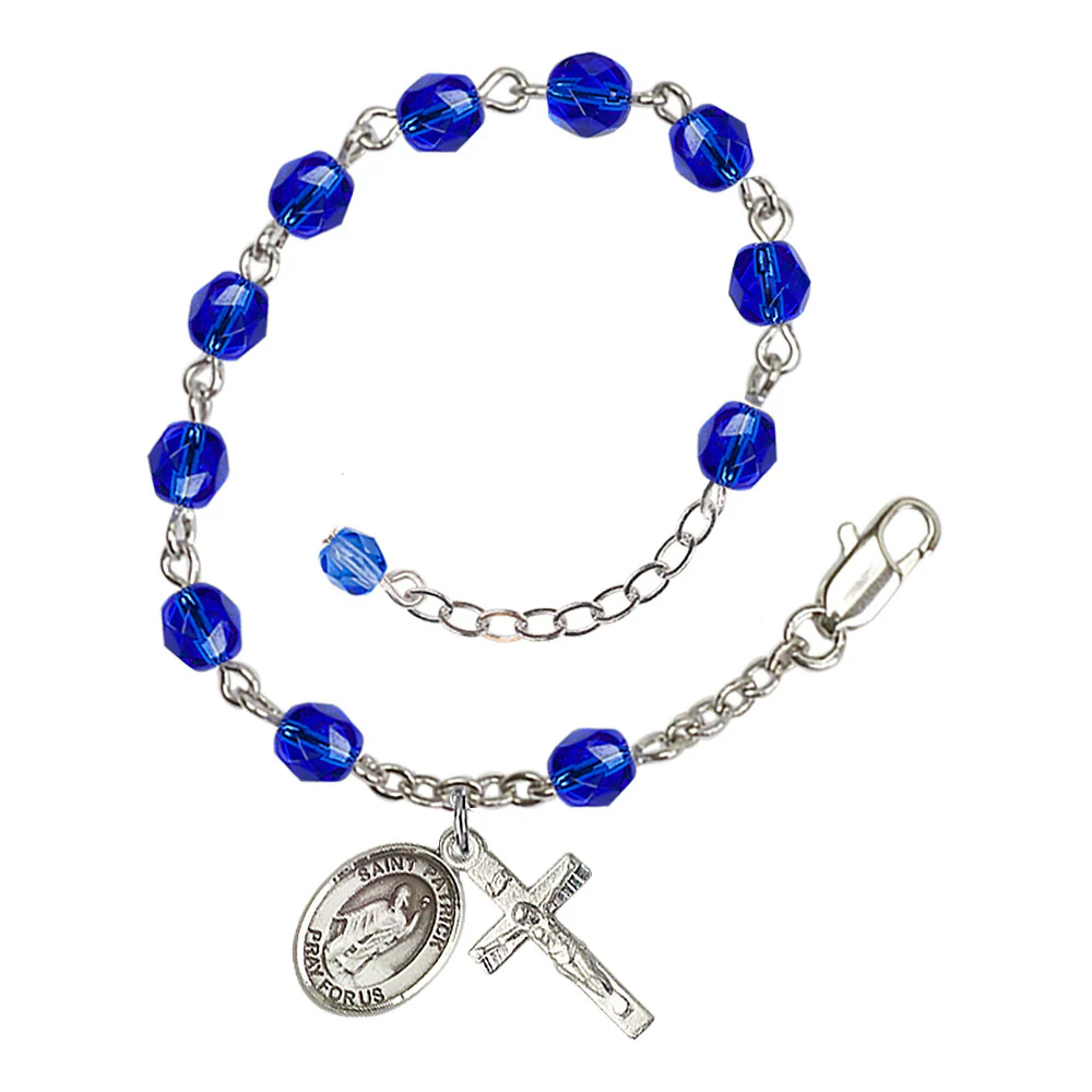 St. Patrick Crystal Birthstone Rosary Bracelet - Multiple Birthstones - Image 9