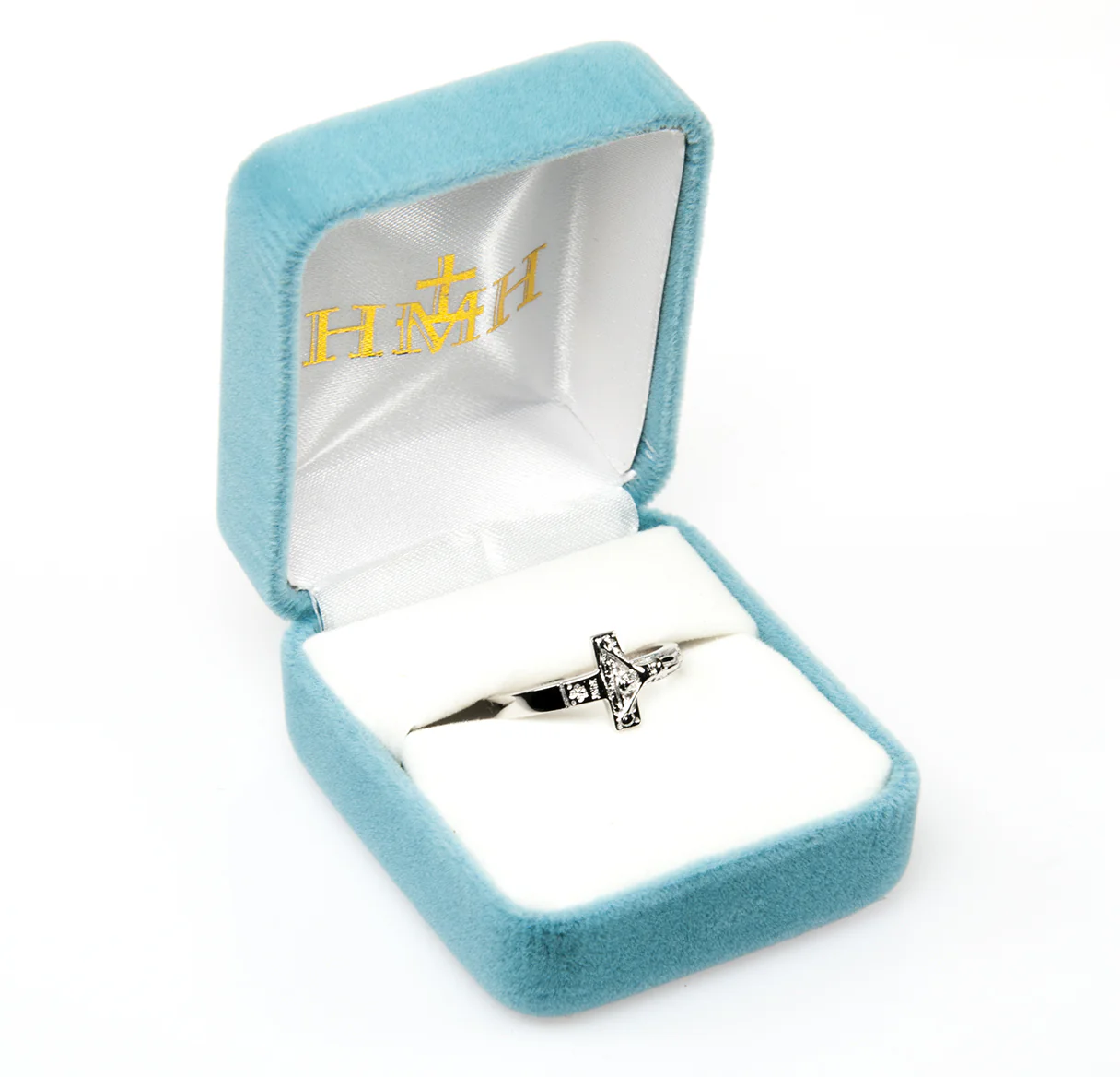 Sterling Silver Horizontal Crucifix Ring - Image 5