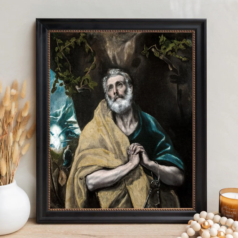 Tears of St Peter Framed Canvas - Sacred Signature Collection - Image 12