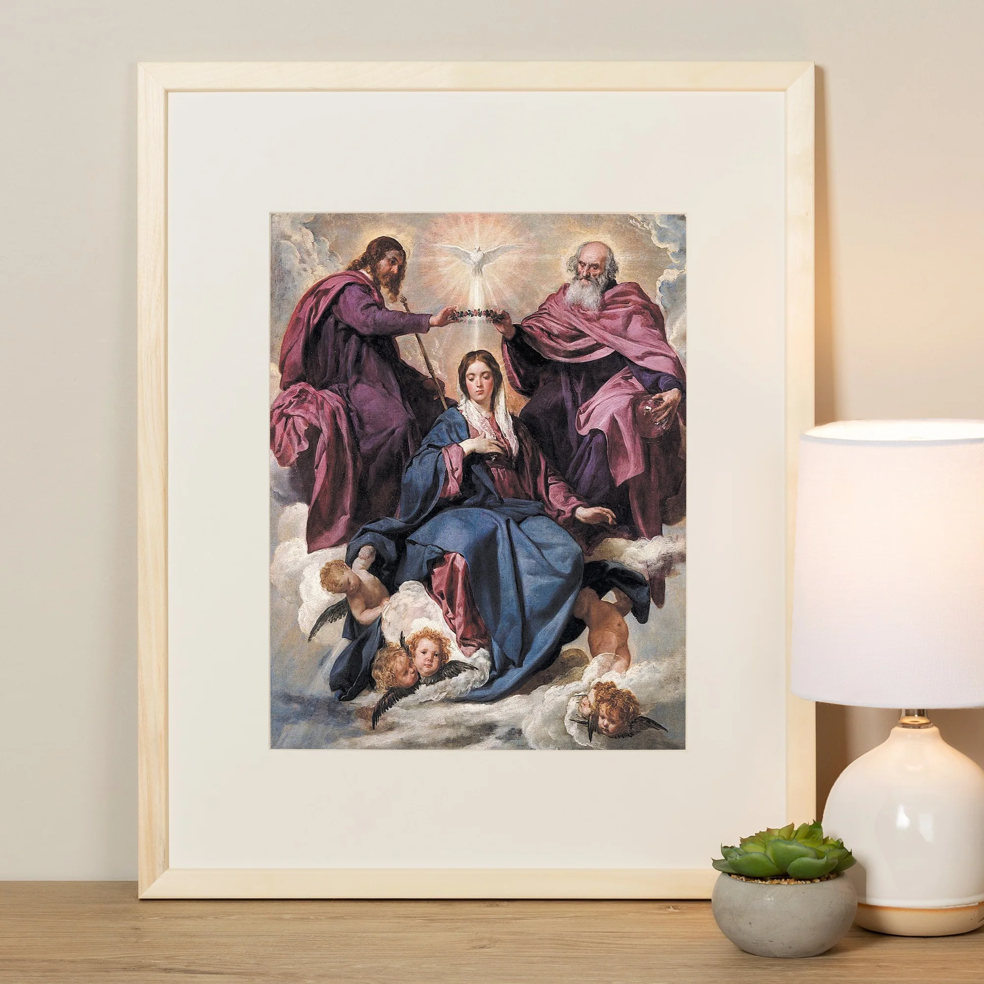 The Coronation of the Virgin Framed Print - Image 4