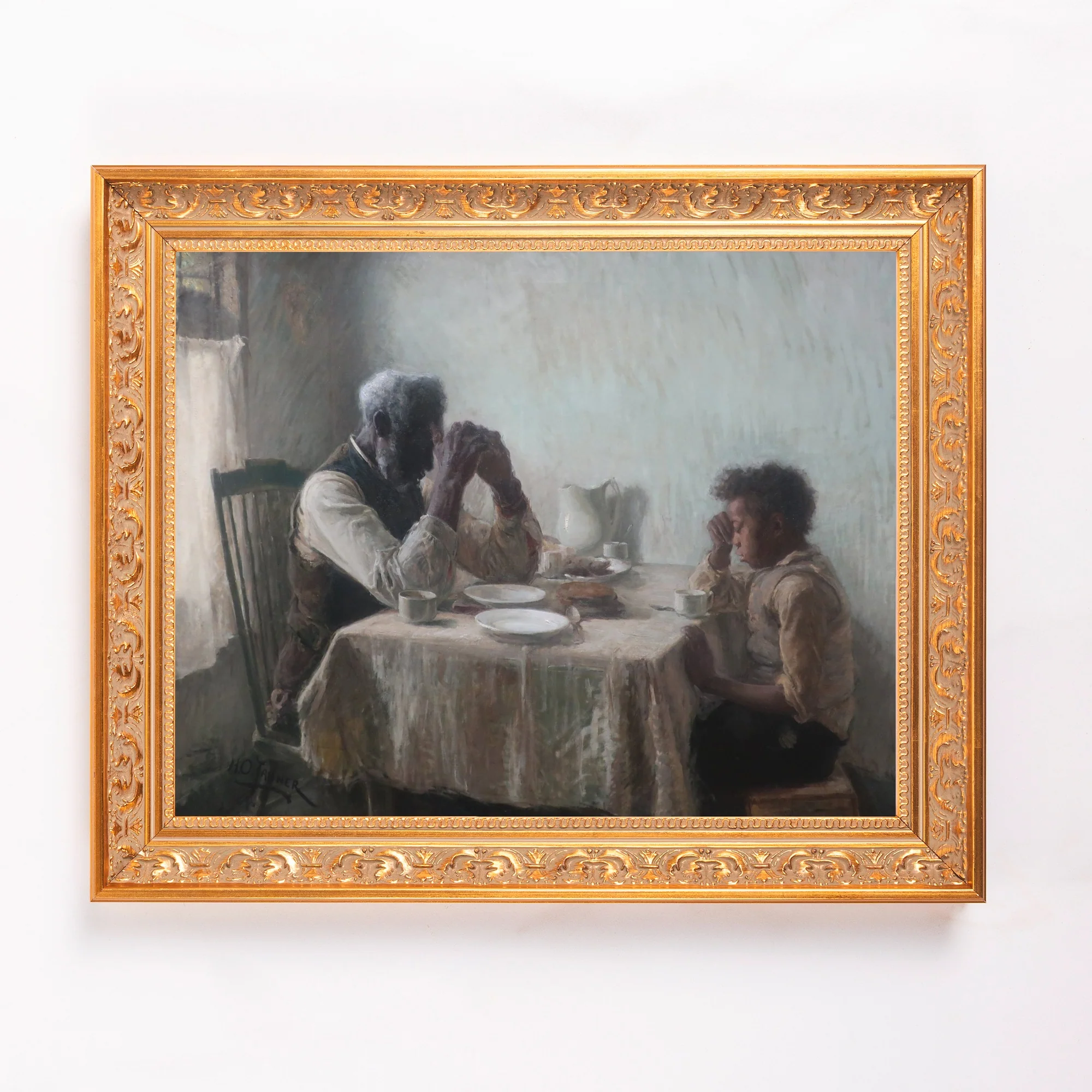 The Thankful Poor Framed Canvas - Sacred Classics Collection - Image 2